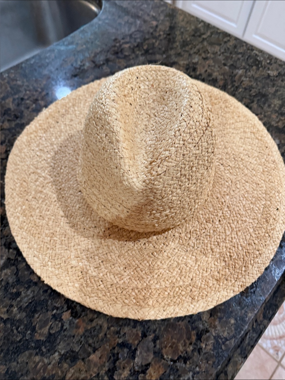 aerie Natural Straw Sun Hat with Interior Label